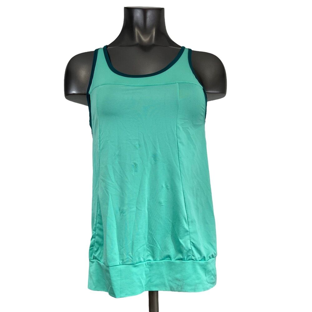 prAna Women's Tank Top Built In Bra Mint Green Size Small
